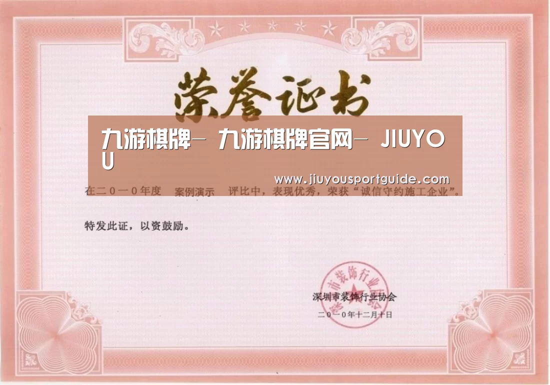 荣誉证书一